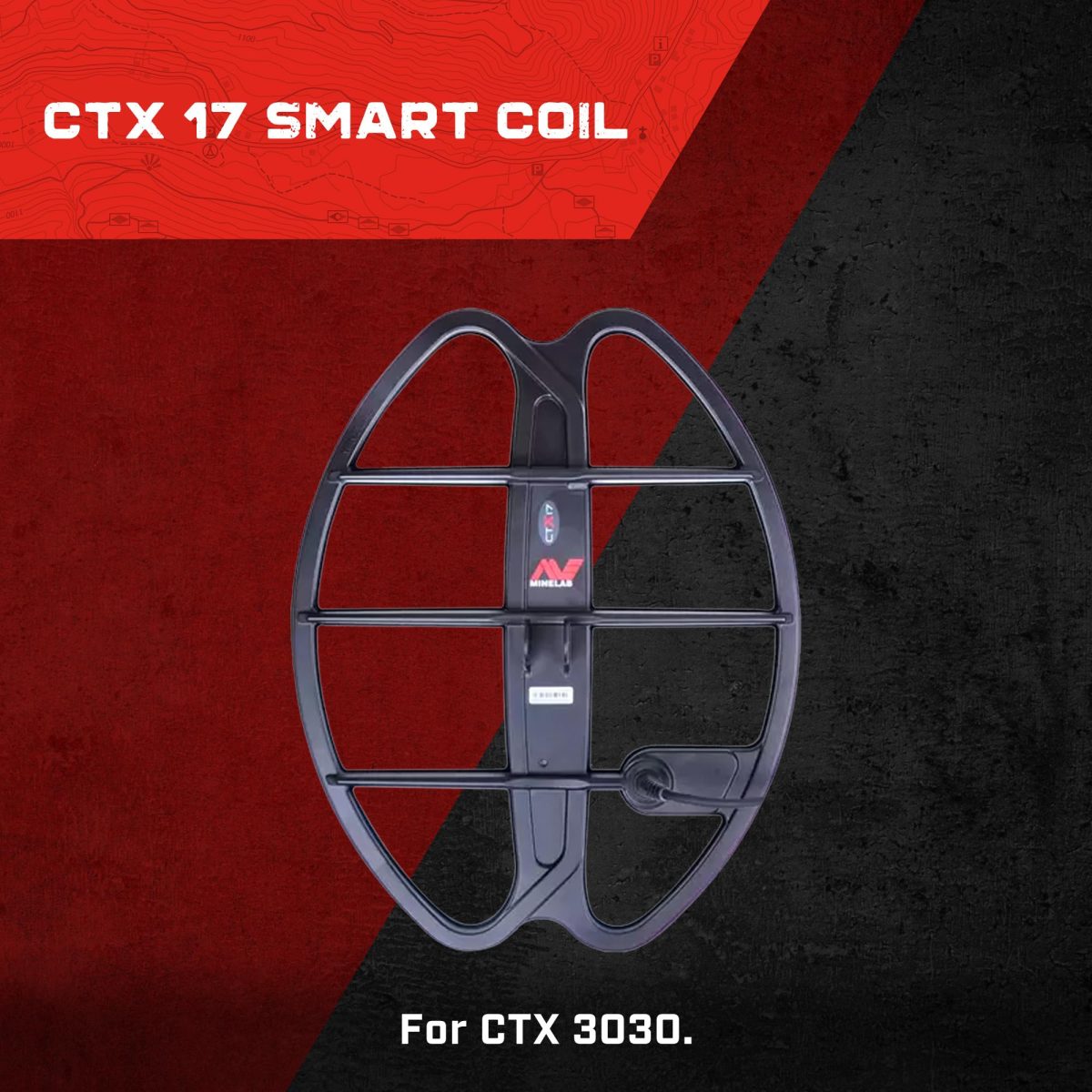 Bobina Minelab para CTX 3030 de 17"